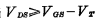 MOS tube current and voltage characteristics