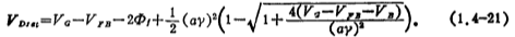 Short channel MOS threshold voltage model