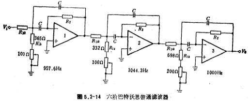 带通滤波器电路